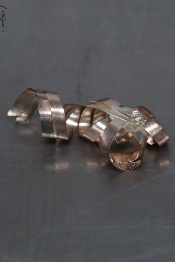 CONSTANÇA ENTRUDO Christmas bow silver ear cuff / earring series CE-SS24_EAR02-YIN CE-SS24_EAR01 2